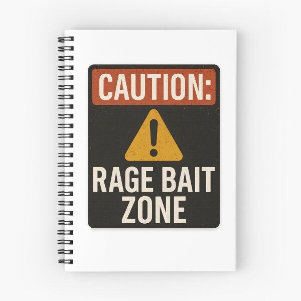 Item preview, Caution Rage Bait Zone, Funny Saying  designed and sold by Logiamerch.