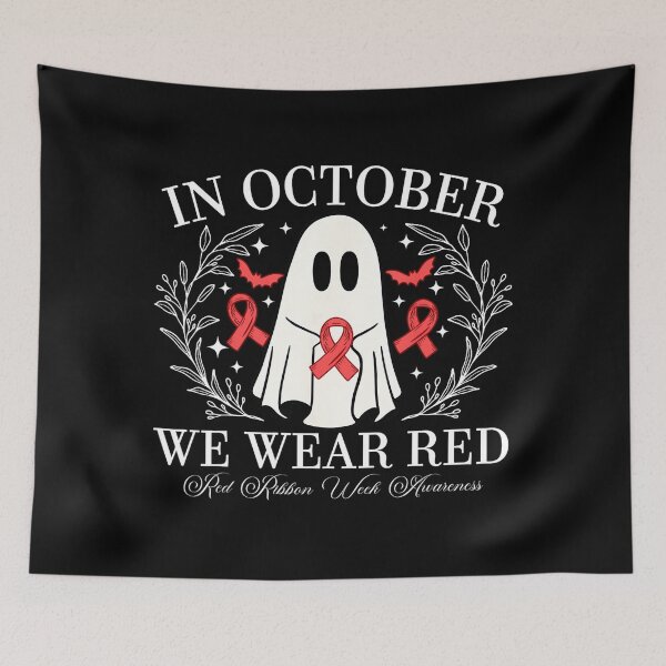 Item preview, 90s Quote Support In October Vintage Wear Red We Month designed and sold by AdelhenLang.
