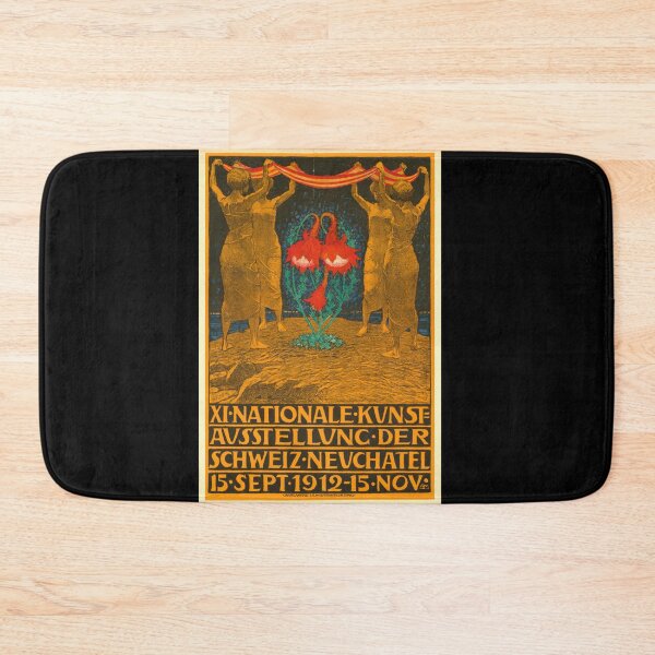 Item preview, Art Nouveau Poster | XI National Art Exhibition 1912 | Swiss Vintage Graphic Design | Neuchâtel Museum Print designed and sold by artofuniverse.