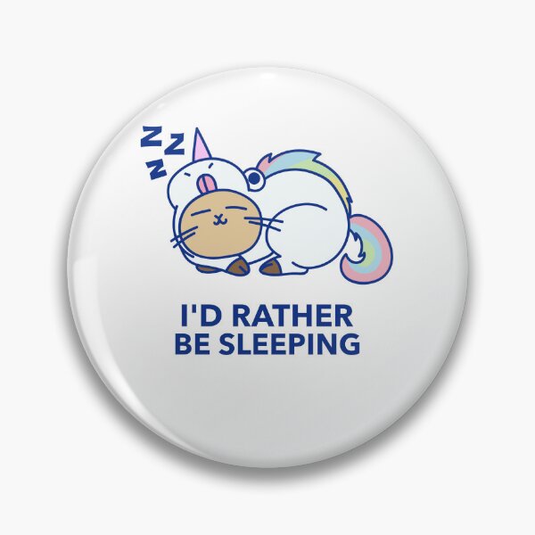 Item preview, I’d Rather Be Sleeping – Cute Cat Unicorn T-Shirt | Funny Lazy Day Kawaii Design designed and sold by GaudaPrime31.