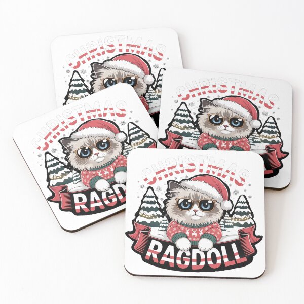 Item preview, Ragdoll Cat Christmas Cozy Holiday  designed and sold by kaka8888.