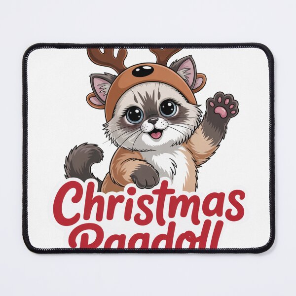 Item preview, Ragdoll cat merry Christmas Liandia designed and sold by kaka8888.