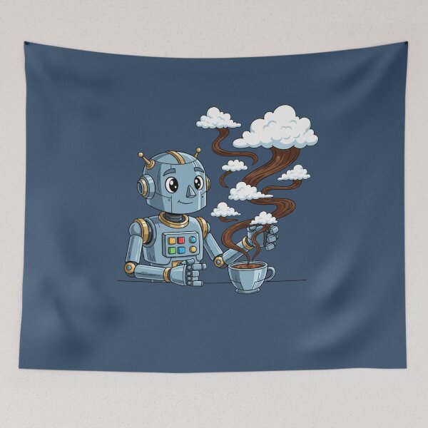 Item preview, Robo Cloud Coffee Dreams designed and sold by Jackson-Will.