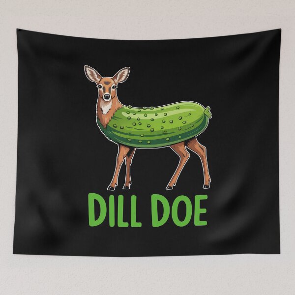 Item preview, Dill Doe Funny Pickle designed and sold by wansilastomi.