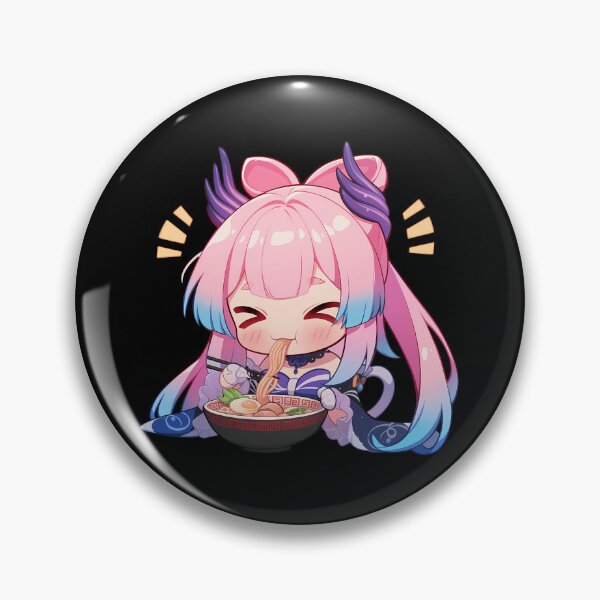 Item preview, Kawaii Sangonomiya Kokomi Enjoying Ramen Genshin Impact Anime designed and sold by Raslbazola.