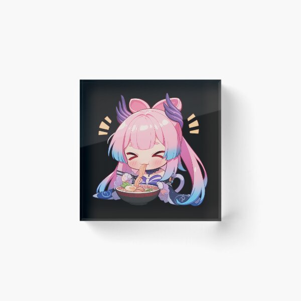 Item preview, Kawaii Sangonomiya Kokomi Enjoying Ramen Genshin Impact Anime designed and sold by Raslbazola.