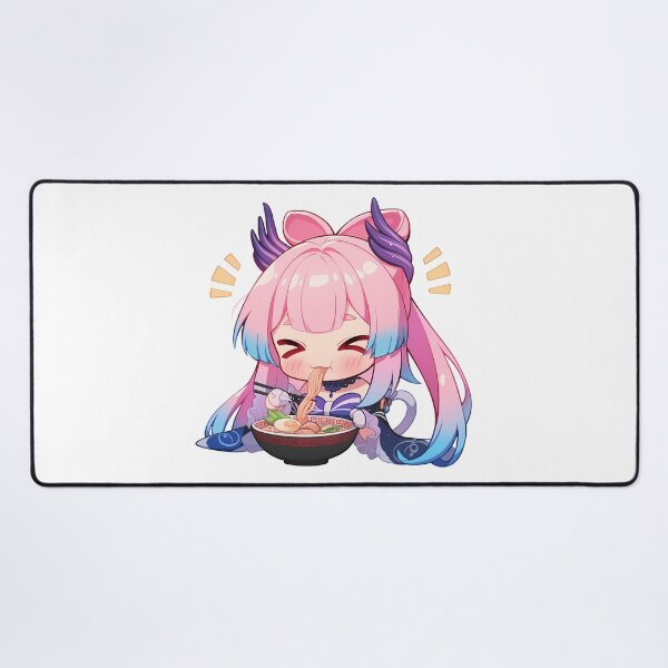 Item preview, Kawaii Sangonomiya Kokomi Enjoying Ramen Genshin Impact Anime designed and sold by Raslbazola.