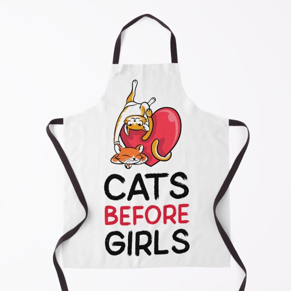 Item preview, Cats Before Girls – Funny Cat Lover T-Shirt | Anti-Valentine Pet Humor Design designed and sold by GaudaPrime31.