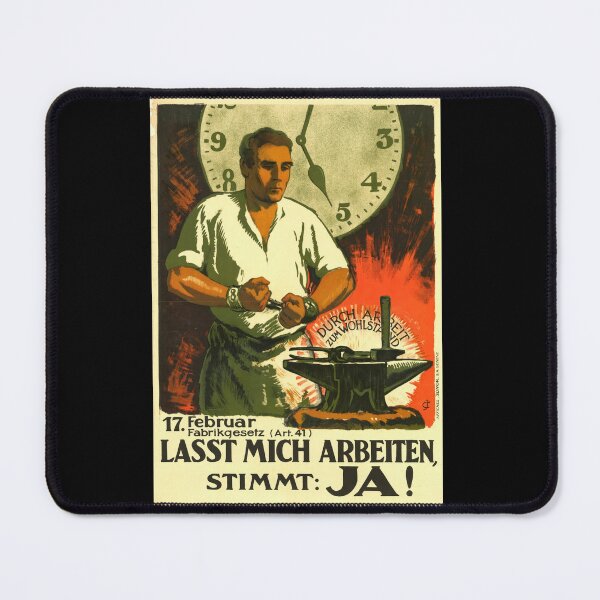 Item preview, Vintage Propaganda Poster | Industrial Era Art | Labor Movement History | Worker Rights & Factory Law | Metalwork Decor designed and sold by artofuniverse.