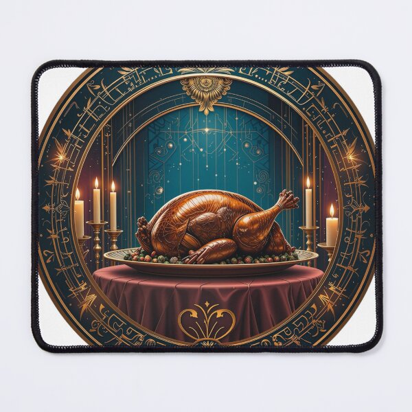 Item preview, Elegant Christmas Turkey Dinner Digital Art designed and sold by AQUILAKREO.