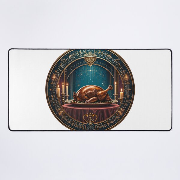 Item preview, Elegant Christmas Turkey Dinner Digital Art designed and sold by AQUILAKREO.