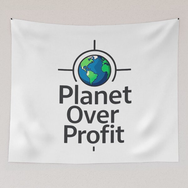 Item preview, Planet Over Profit – Eco Conscious Street Tee designed and sold by EcoArtTees.