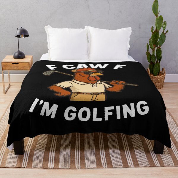 Item preview, Funny Golf Rooster Saying F Caw F I'm Golfing designed and sold by LuminOrb.