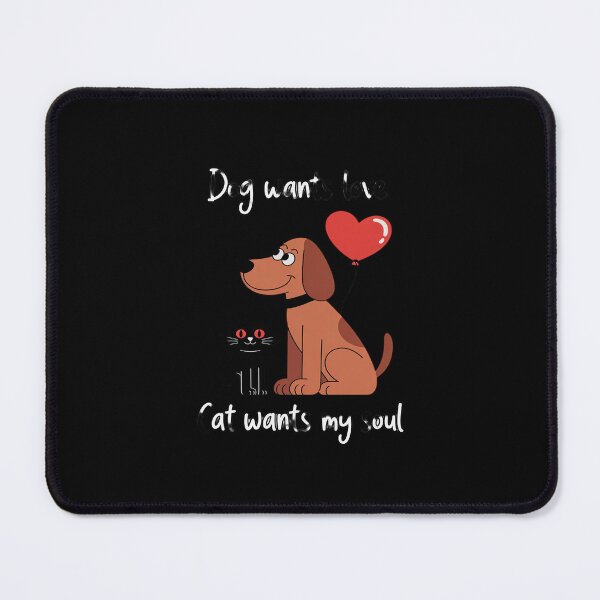 Item preview, Dog Craves Love, Cat Plots My Demise - Pet Lover designed and sold by petrichorsworld.