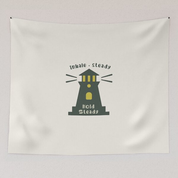 Item preview, Wear a quiet reminder: hold steady — one breath at a time  designed and sold by niclothing.