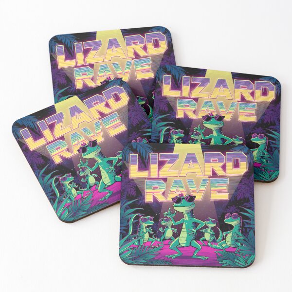 Item preview, Lizard Rave Neon Jungle Meme Party designed and sold by ChicTrendz.