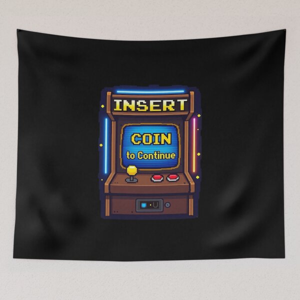 Item preview, Insert Coin to Continue – Retro Arcade Gamer Tee designed and sold by EcoArtTees.