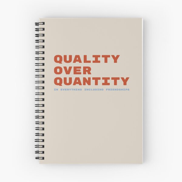 Item preview, Quality Over Quantity Quote – Inspirational Design for Friendships & Life designed and sold by TheSassyNoble.