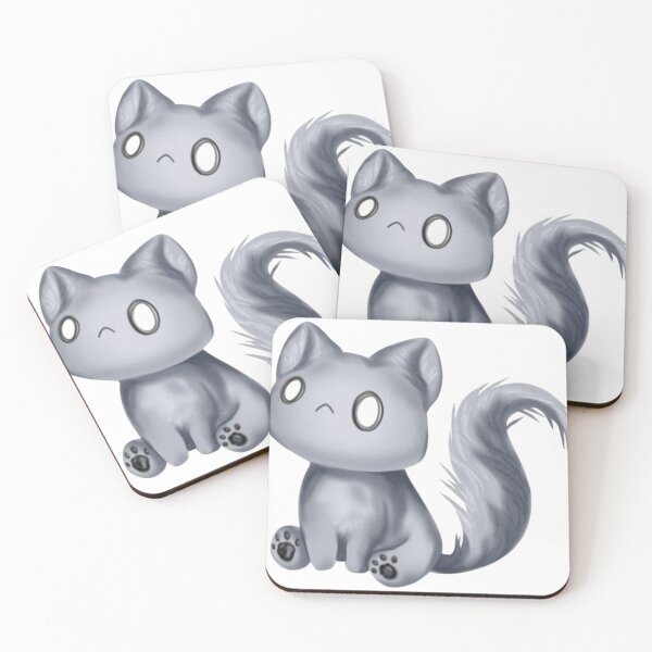 Item preview, A creepy cat with lifeless eyes sitting still designed and sold by schoollanliver.