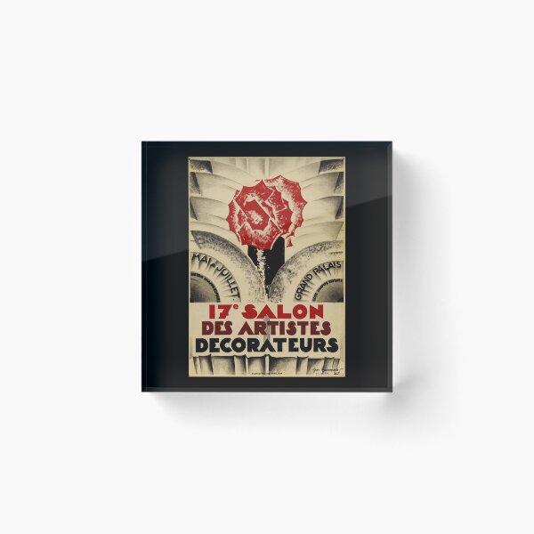 Item preview, Vintage Art Deco Poster | 17e Salon des Artistes Décorateurs | Grand Palais Paris 1927 | Bold Geometric Design & Typography designed and sold by artofuniverse.