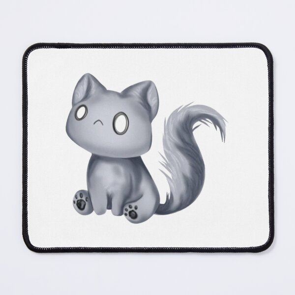 Item preview, A creepy cat with lifeless eyes sitting still designed and sold by schoollanliver.