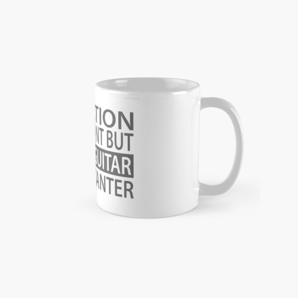 Education is important but playing guitar is importanter Classic Mug