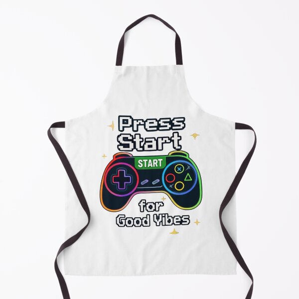 Item preview, Press Start for Good Vibes – Vintage Gamer Tee designed and sold by EcoArtTees.
