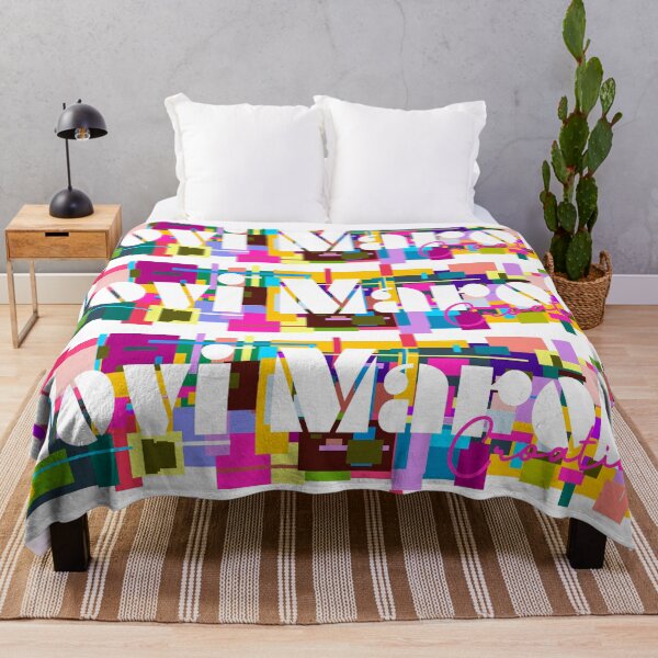 Item preview, Novi Marof, Croatia, Vibrant Abstract City Typography Art designed and sold by Wanderful-roads.