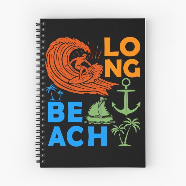 Item preview, Long Beach California Souvenir Men Surfing Long Beach designed and sold by DSWShirts.