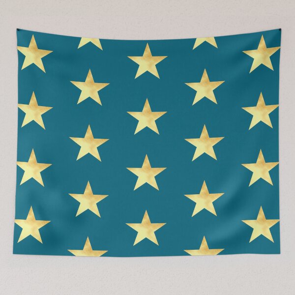 Item preview, Golden Star on blue - Calm, Sensory-Friendly designed and sold by CreaTwinkles.