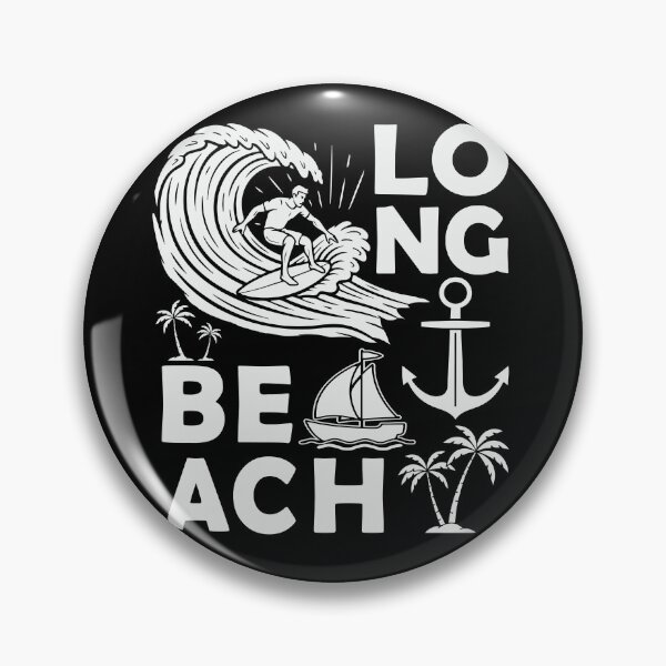 Item preview, Long Beach Souvenir Men Surfing Long Beach California designed and sold by DSWShirts.