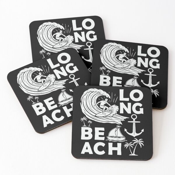 Item preview, Long Beach Souvenir Men Surfing Long Beach California designed and sold by DSWShirts.