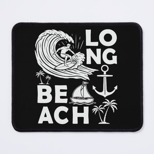 Item preview, Long Beach Souvenir Men Surfing Long Beach California designed and sold by DSWShirts.