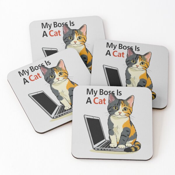 Item preview, My Boss Is A Cat – Funny Work From Home Tee designed and sold by EcoArtTees.