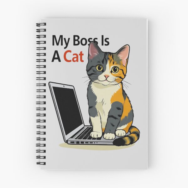 Item preview, My Boss Is A Cat – Funny Work From Home Tee designed and sold by EcoArtTees.