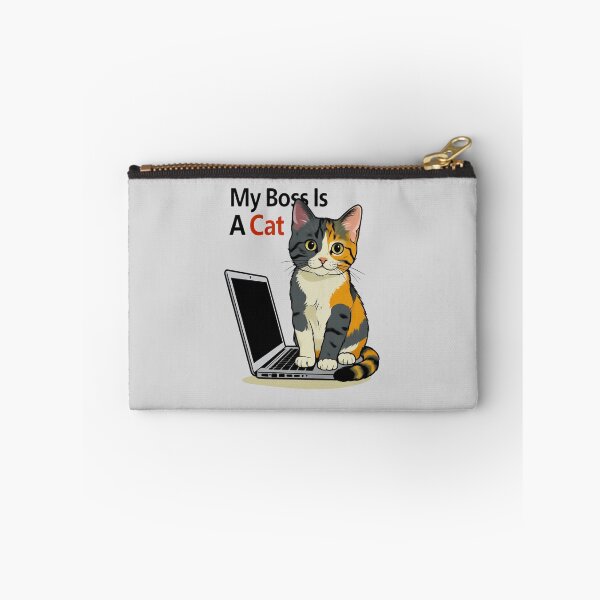 Item preview, My Boss Is A Cat – Funny Work From Home Tee designed and sold by EcoArtTees.