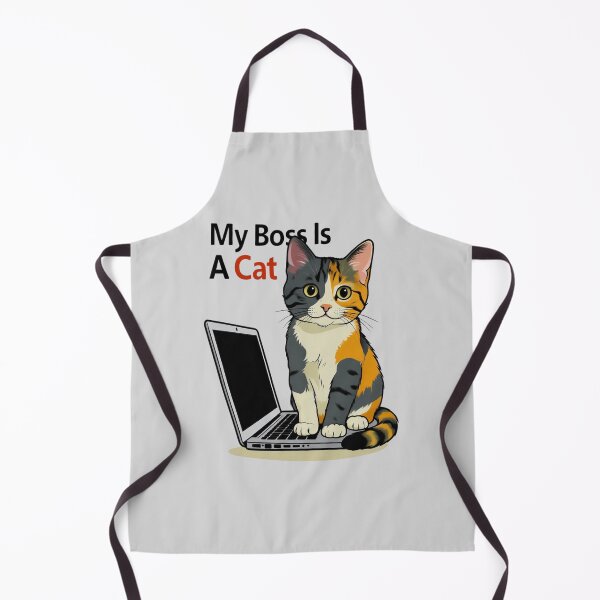 Item preview, My Boss Is A Cat – Funny Work From Home Tee designed and sold by EcoArtTees.