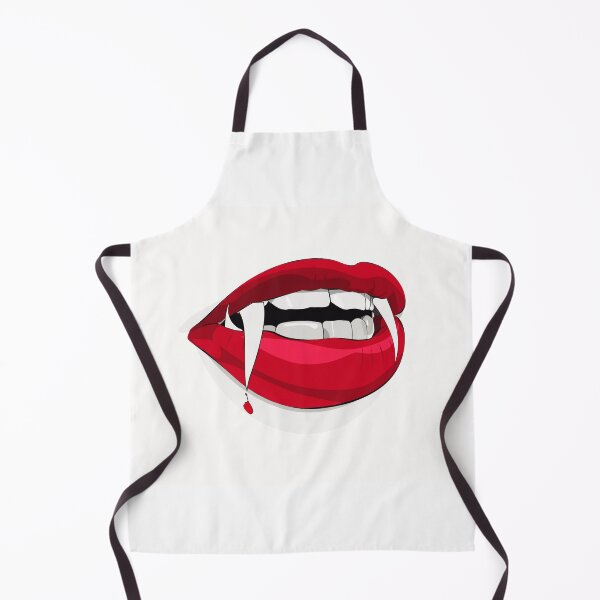 Item preview, Vampire Fangs and Lips - Bold Gothic Pop Art Sticker designed and sold by SergioMiklos.