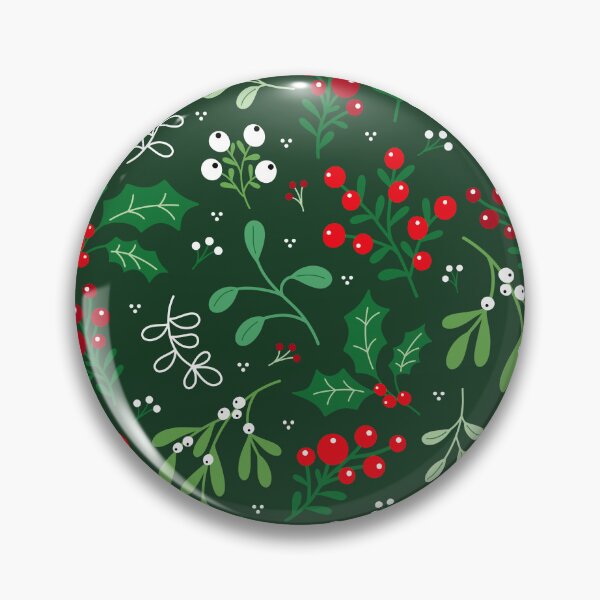 Item preview, Christmas winter festive holiday holly red berries mistletoe  designed and sold by Nicola-Rowe.
