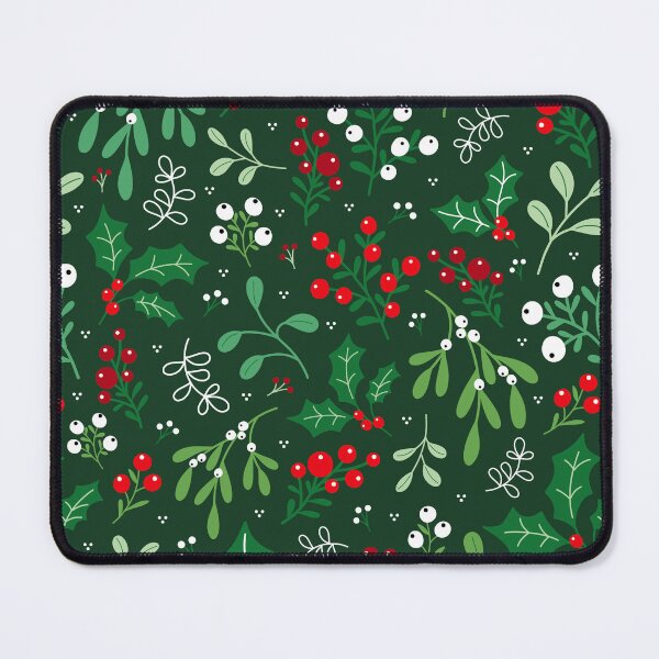 Item preview, Christmas winter festive holiday holly red berries mistletoe designed and sold by Nicola-Rowe.