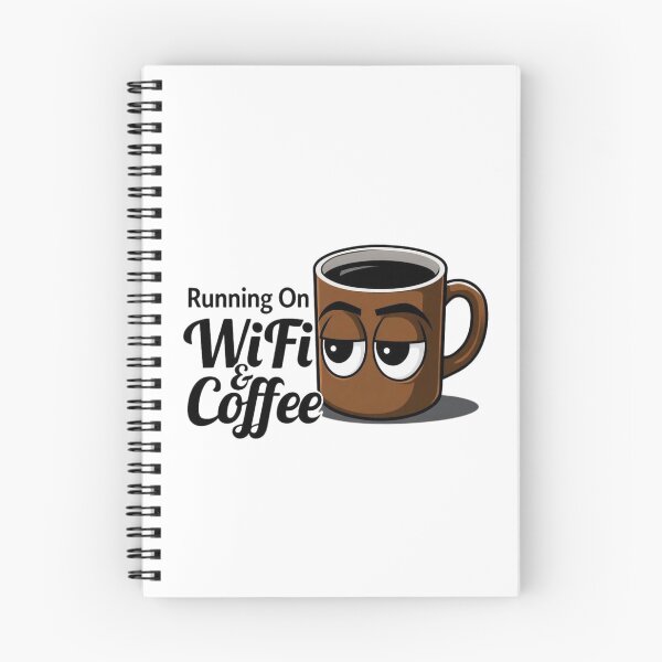 Item preview, Running On WiFi & Coffee – Remote Life Tee designed and sold by EcoArtTees.