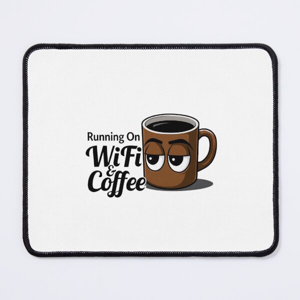 Item preview, Running On WiFi & Coffee – Remote Life Tee designed and sold by EcoArtTees.