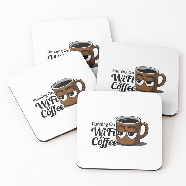 Item preview, Running On WiFi & Coffee – Remote Life Tee designed and sold by EcoArtTees.