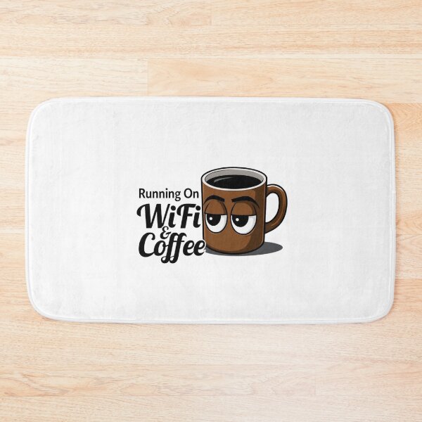 Item preview, Running On WiFi & Coffee – Remote Life Tee designed and sold by EcoArtTees.