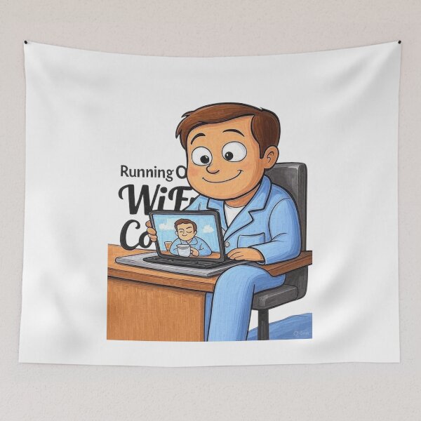 Item preview, Camera Off, Productivity On – Funny Pajama Worker Tee designed and sold by EcoArtTees.