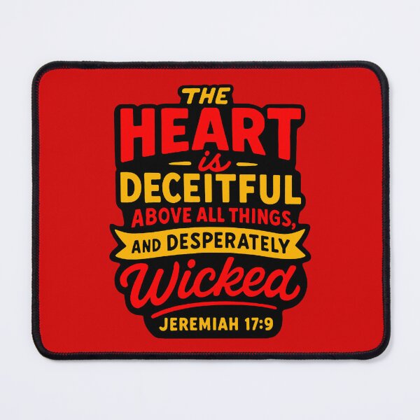 Item preview, Jeremiah 17:9 The Heart Is Deceitful designed and sold by plushism.