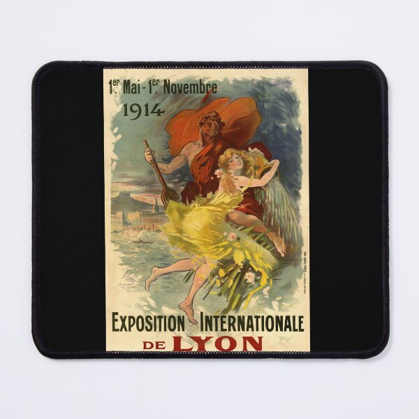 Item preview, Vintage Exposition Poster | 1914 Lyon Art Nouveau | River God & Nature | Colorful Lithograph | Early 20th Century Design designed and sold by artofuniverse.