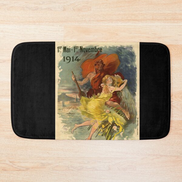 Item preview, Vintage Exposition Poster | 1914 Lyon Art Nouveau | River God & Nature | Colorful Lithograph | Early 20th Century Design designed and sold by artofuniverse.