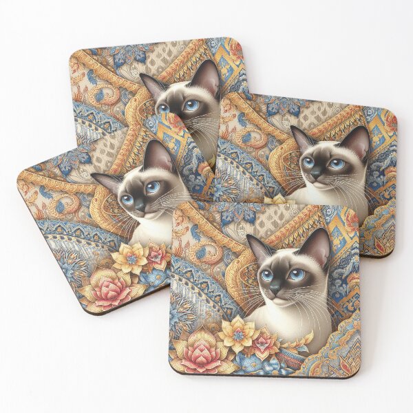 Item preview, The Siamese Cat with Silk Whiskers  designed and sold by Vanich-Panich.