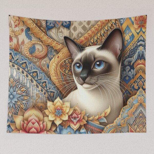 Item preview, The Siamese Cat with Silk Whiskers  designed and sold by Vanich-Panich.